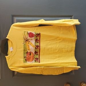 Fall theme long sleeve shirt